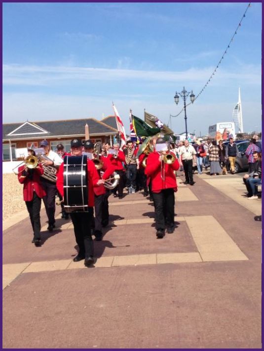 St George's Day Parade along Southsea Seafront 2013